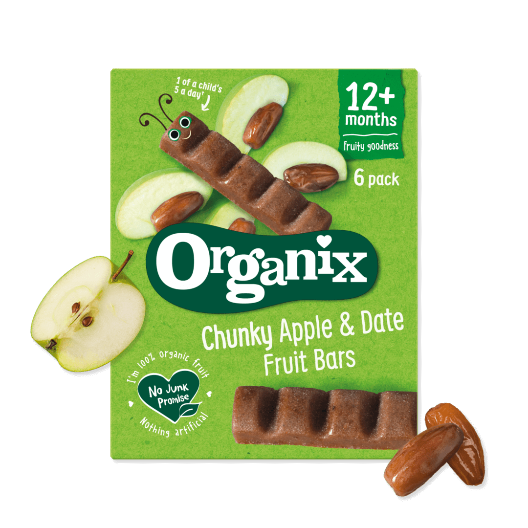 Apple & Date Fruit Bars | Fruit Snacks For Toddlers | Organix
